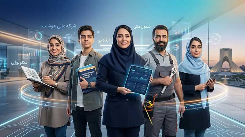 افراد در اصناف مختلف در حال استفاده از نئوبانک هوشمند گرین بانک